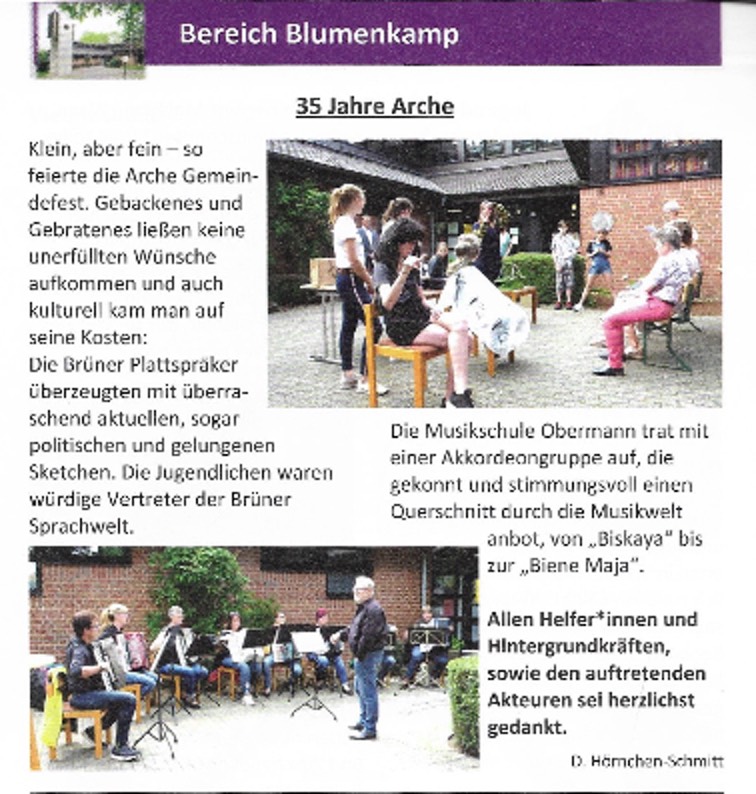 Gemeindefest-Arche 2019